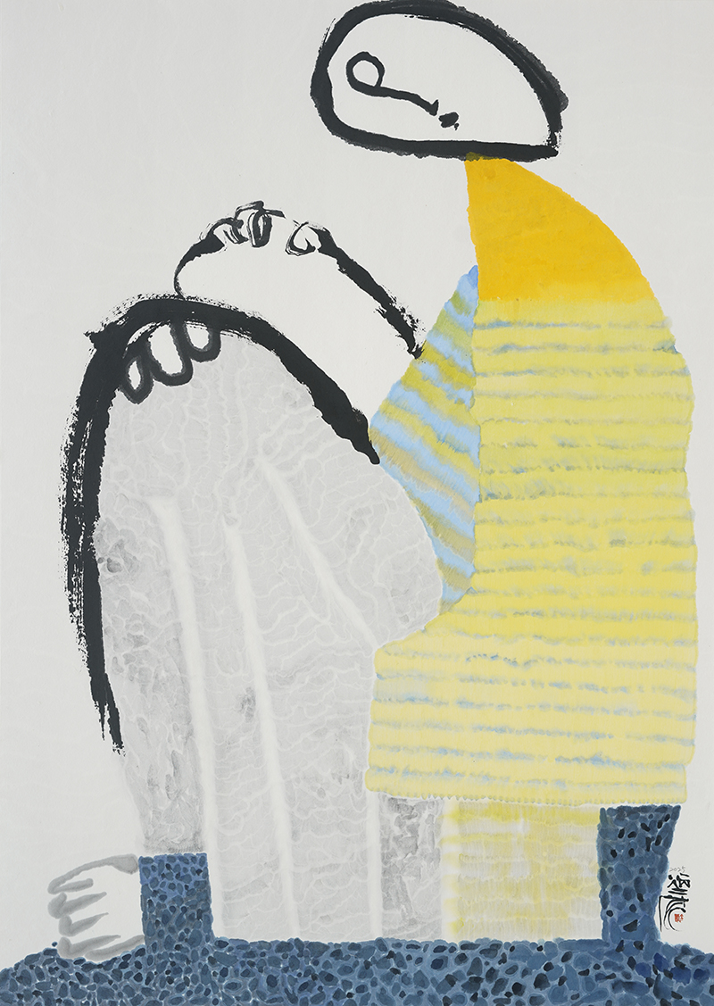 Jang Byeong Eun · Eastbrush · 张炳彥 · figure · ink_and_light_color_on_paper · 841mm_x_594mm · 2025